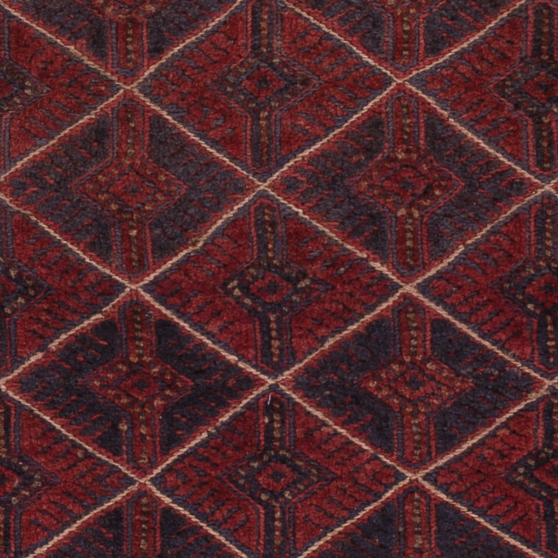 Kelim Teppich - Oriental quadratisch  - 176 x 167 cm - dunkelrot