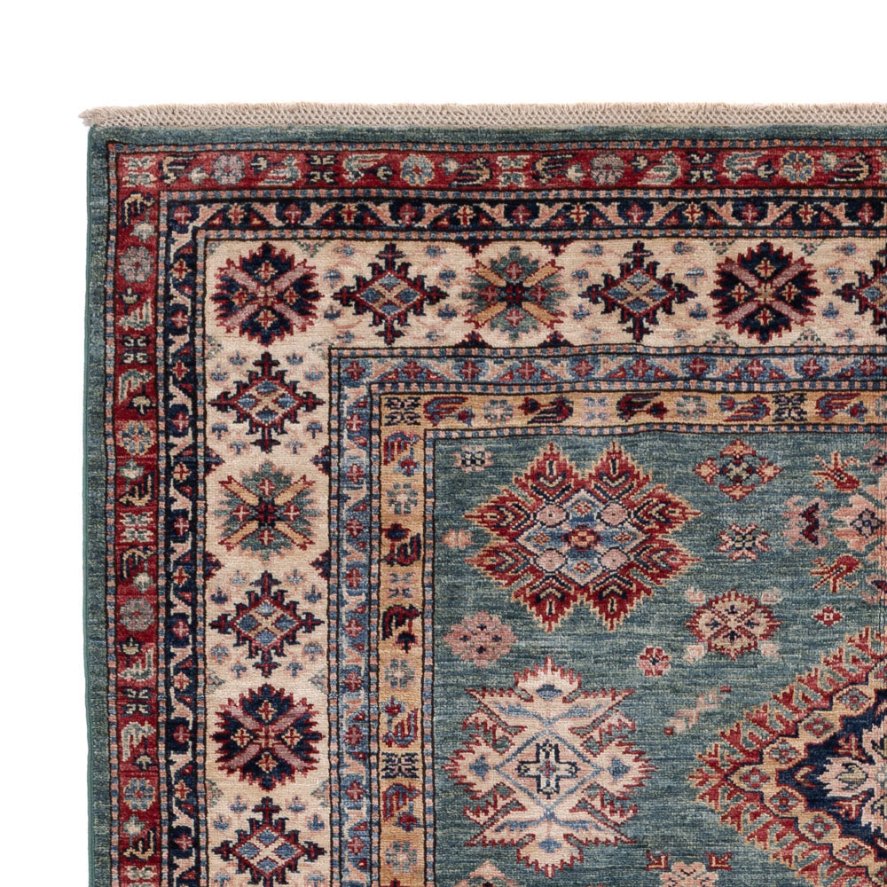 Ziegler Teppich - Kazak - 240 x 171 cm - petrolblau