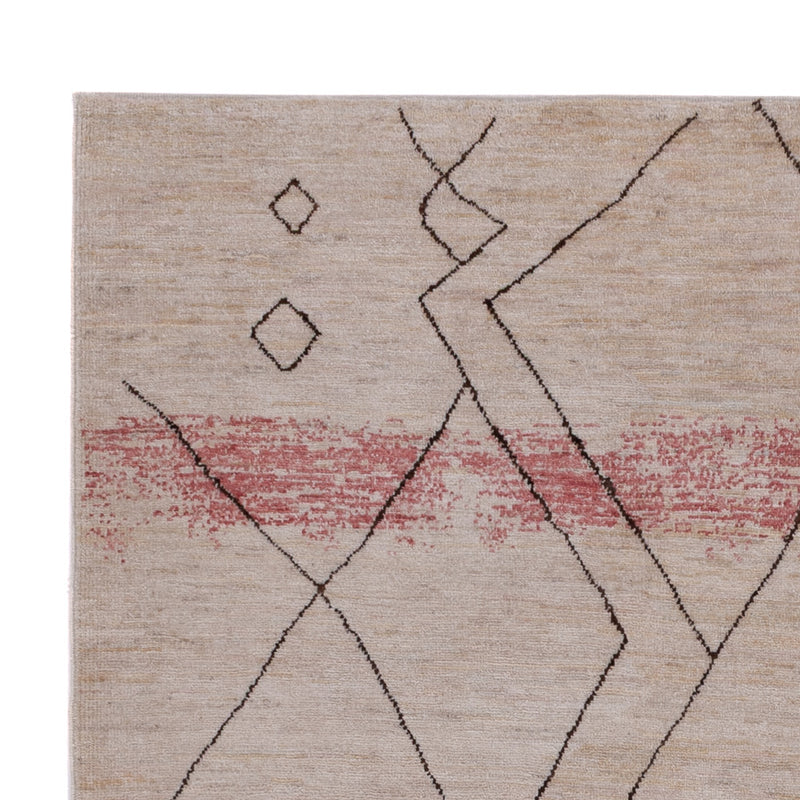 Berber Teppich - 211 x 165 cm - hellgrau