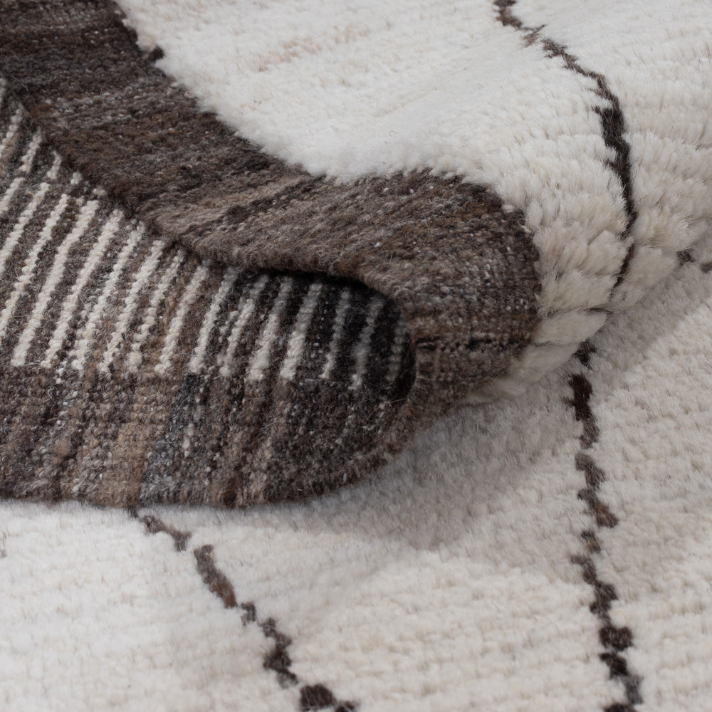 Berber Teppich - 200 x 161 cm - grau