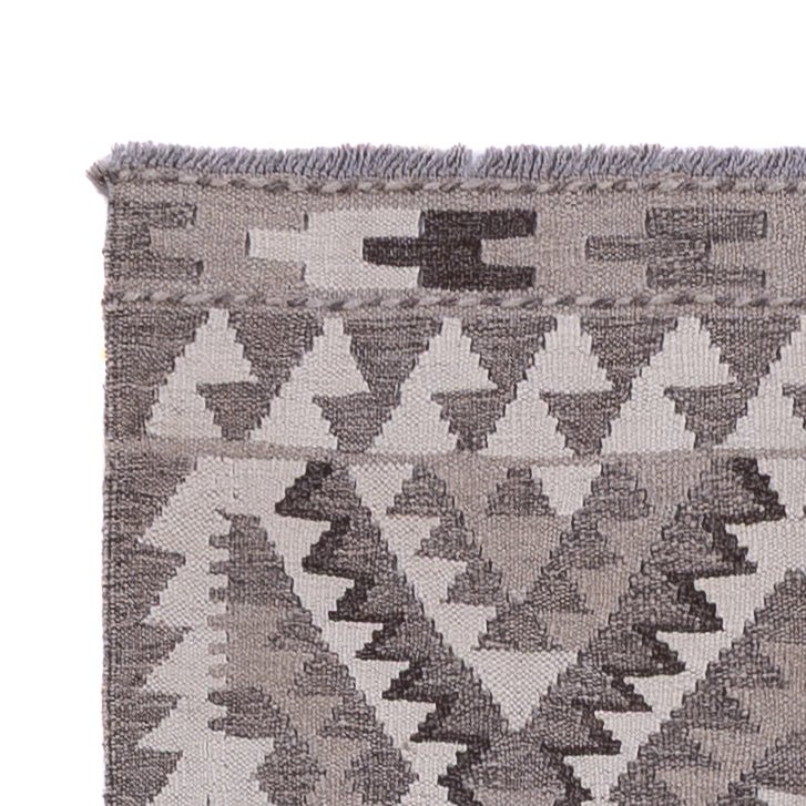 Läufer Kelim - Splash - 242 x 85 cm - dunkelgrau