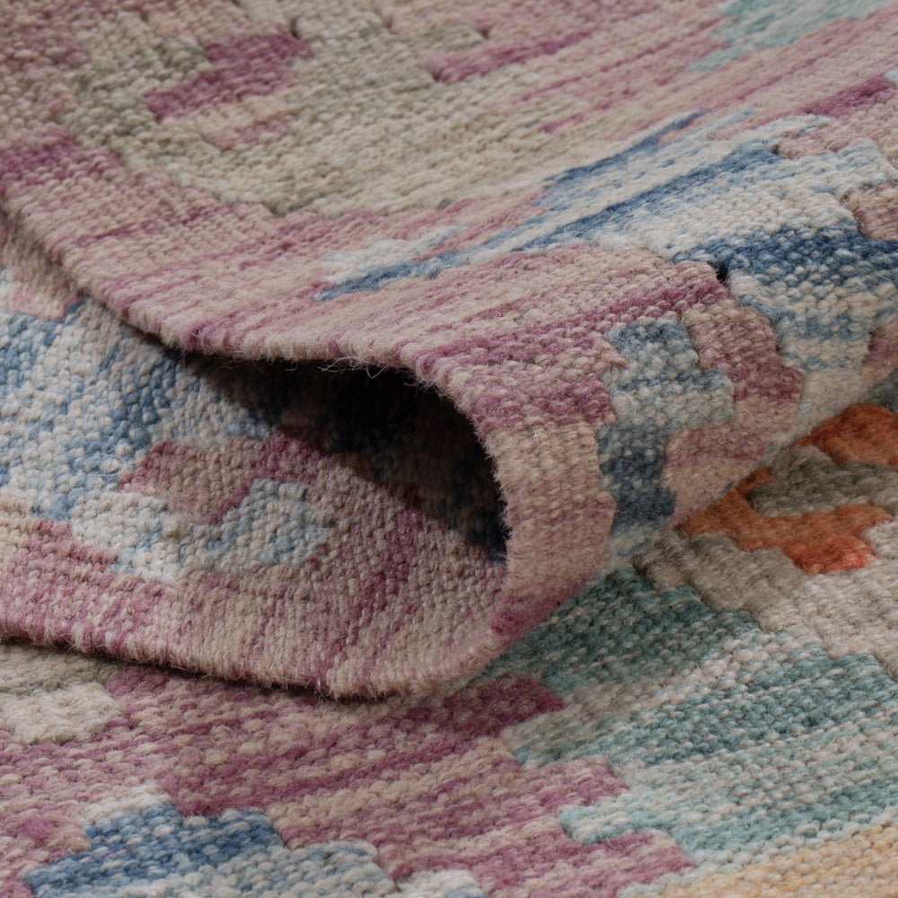 Läufer Kelim - Splash - 299 x 81 cm - mehrfarbig