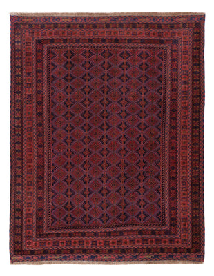 Kelim Teppich - Oriental - 194 x 152 cm - dunkelrot