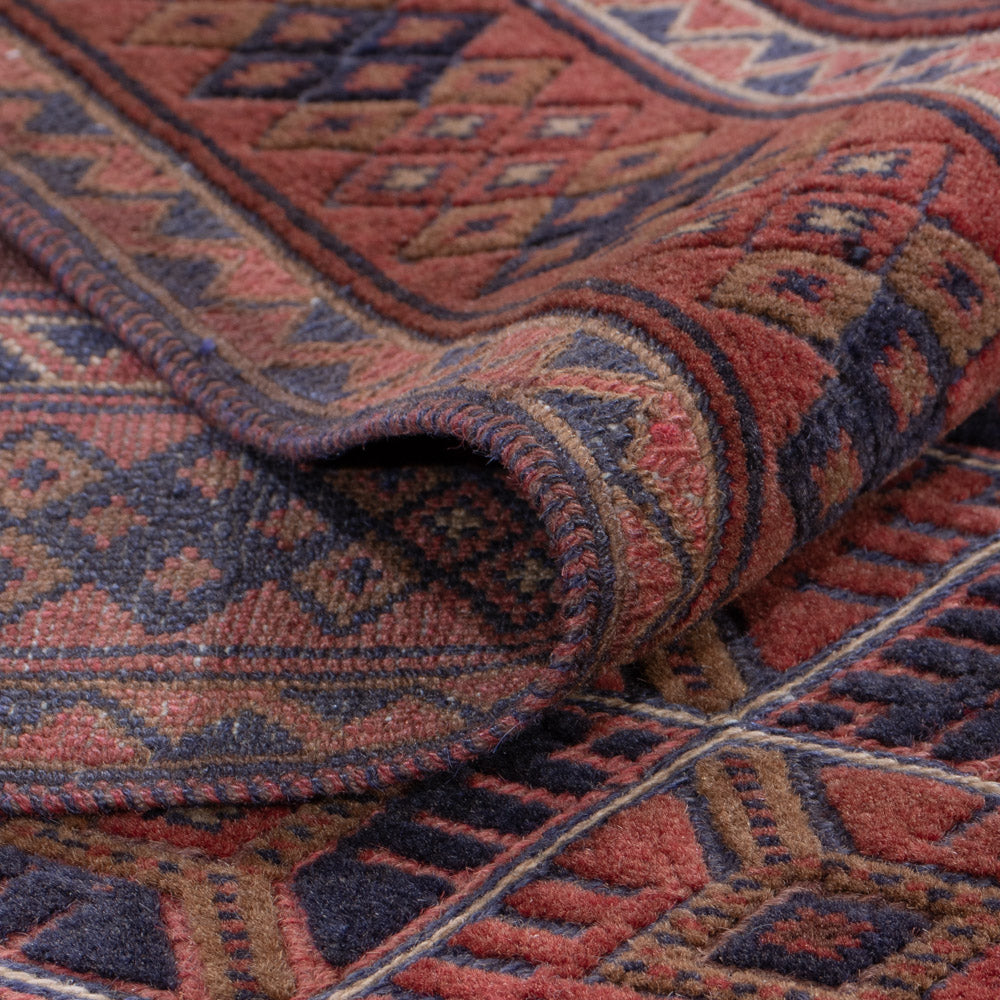 Kelim Teppich - Oriental - 198 x 162 cm - dunkelrot