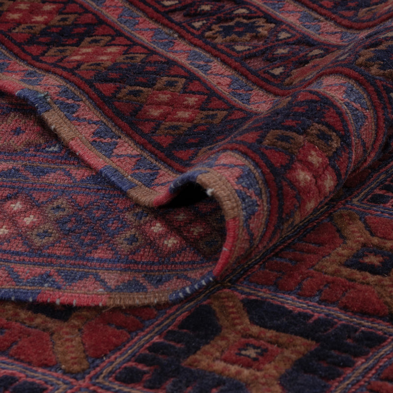 Kelim Teppich - Oriental - 193 x 158 cm - dunkelrot