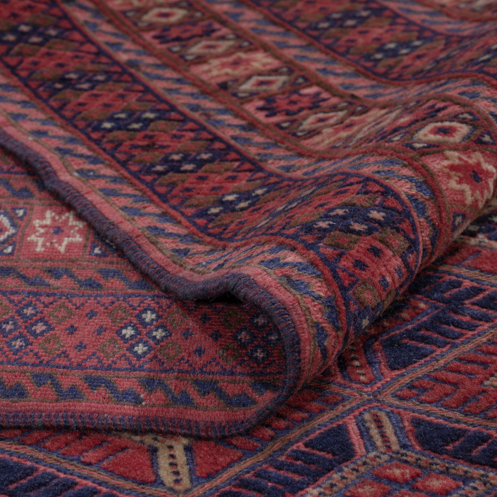 Kelim Teppich - Oriental - 193 x 149 cm - dunkelrot