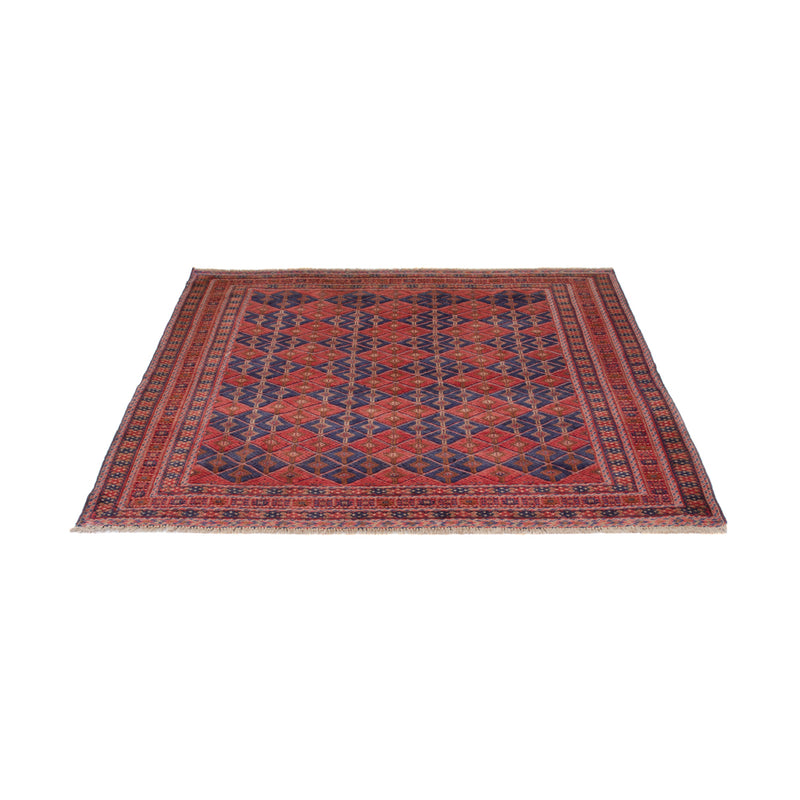 Kelim Teppich - Oriental quadratisch  - 178 x 160 cm - dunkelrot