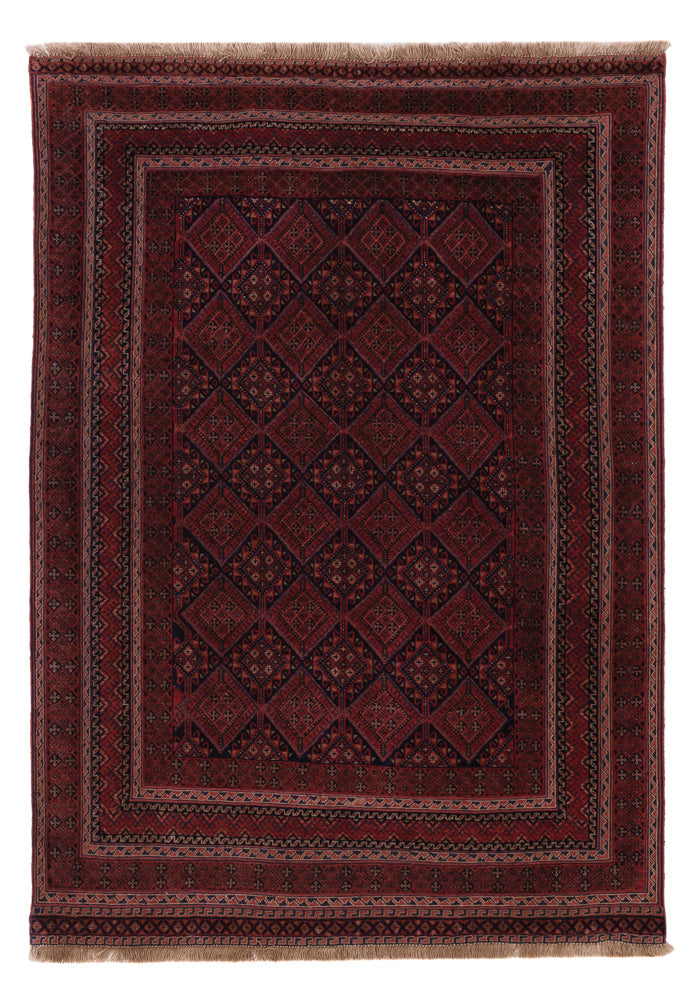 Kelim Teppich - Oriental - 195 x 139 cm - dunkelrot
