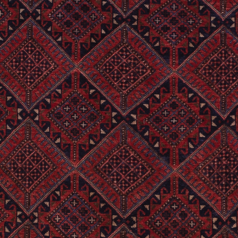 Kelim Teppich - Oriental - 182 x 137 cm - dunkelrot