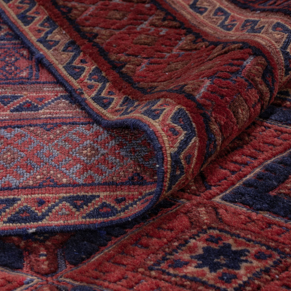 Kelim Teppich - Oriental - 206 x 156 cm - dunkelrot