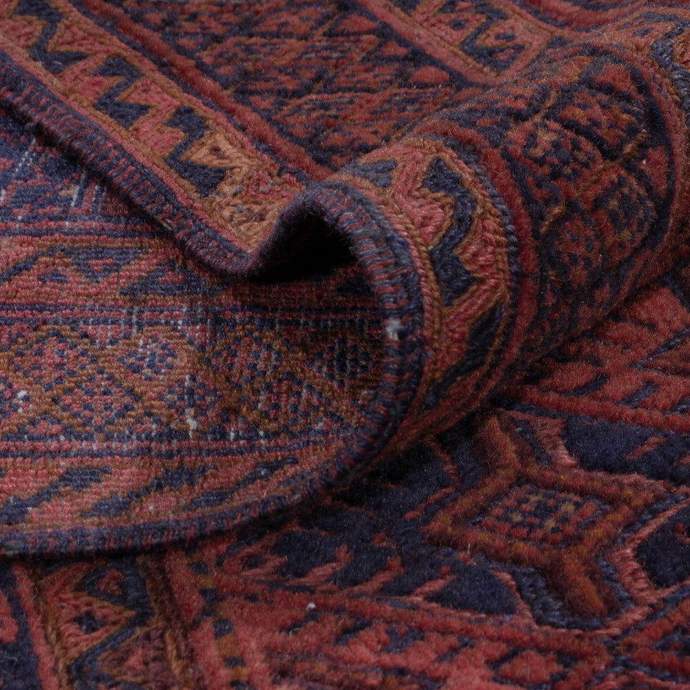 Kelim Teppich - Oriental - 195 x 160 cm - dunkelrot