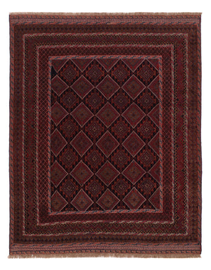 Kelim Teppich - Oriental - 180 x 141 cm - dunkelrot