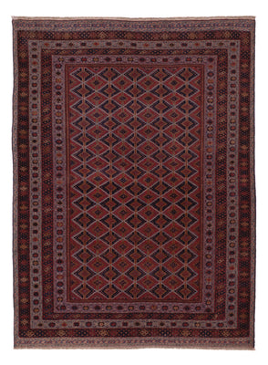 Kelim Teppich - Oriental - 200 x 144 cm - dunkelrot