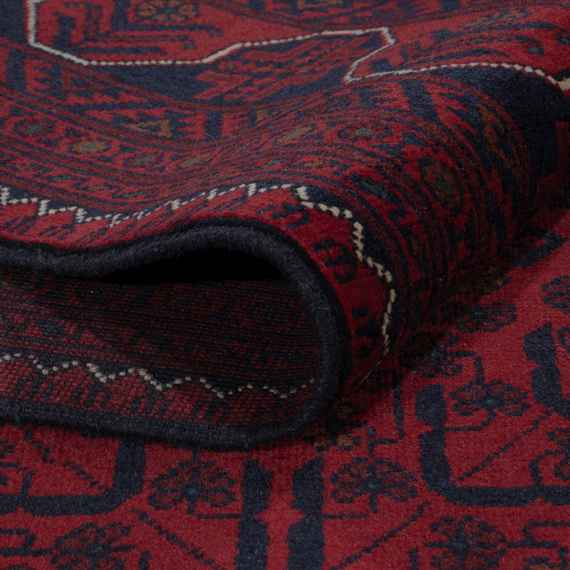 Afghan Teppich - Kunduz - 298 x 201 cm - dunkelrot