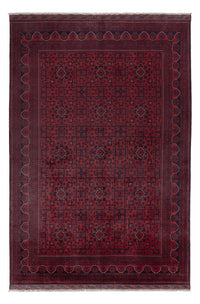 Afghan Teppich - Kunduz - 299 x 197 cm - dunkelrot
