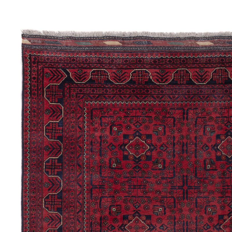 Afghan Teppich - Kunduz - 290 x 197 cm - dunkelrot