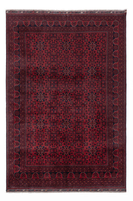 Afghan Teppich - Kunduz - 290 x 198 cm - dunkelrot