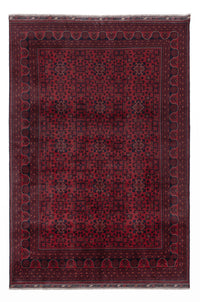 Afghan Teppich - Kunduz - 290 x 198 cm - dunkelrot