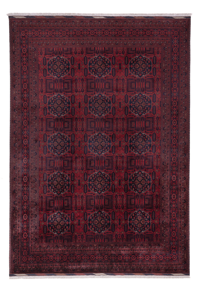 Afghan Teppich - Royal - 296 x 200 cm - dunkelrot