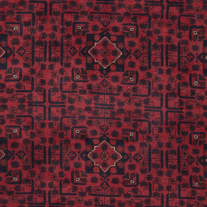 Afghan Teppich - Kunduz - 309 x 203 cm - dunkelrot