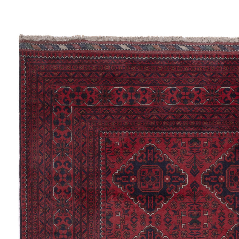 Afghan Teppich - Kunduz - 324 x 202 cm - dunkelrot
