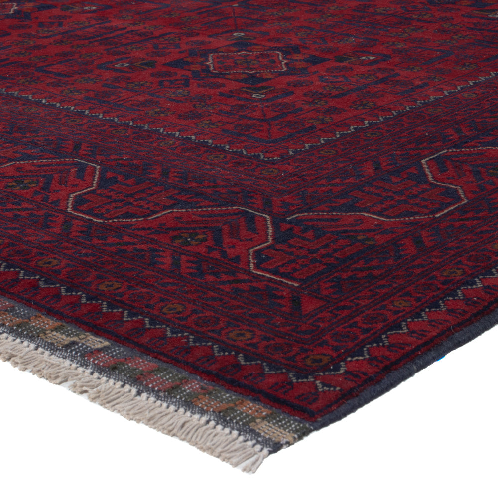 Afghan Teppich - Kunduz - 292 x 200 cm - dunkelrot