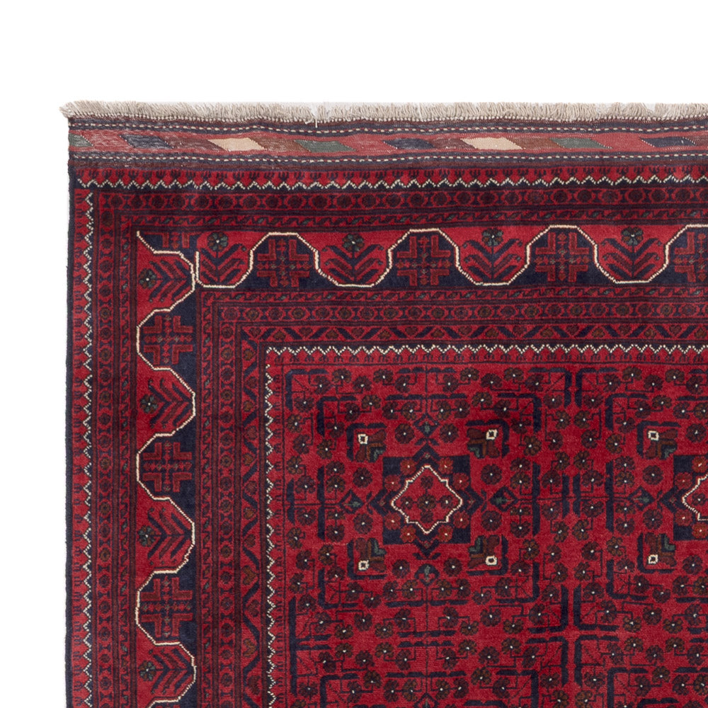 Afghan Teppich - Kunduz - 296 x 197 cm - dunkelrot