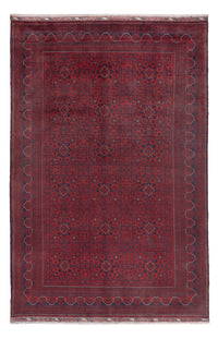 Afghan Teppich - Kunduz - 299 x 197 cm - dunkelrot