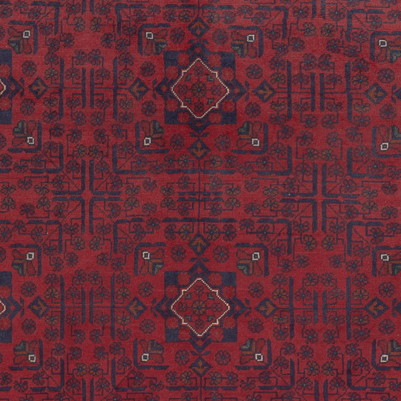 Afghan Teppich - Kunduz - 299 x 197 cm - dunkelrot