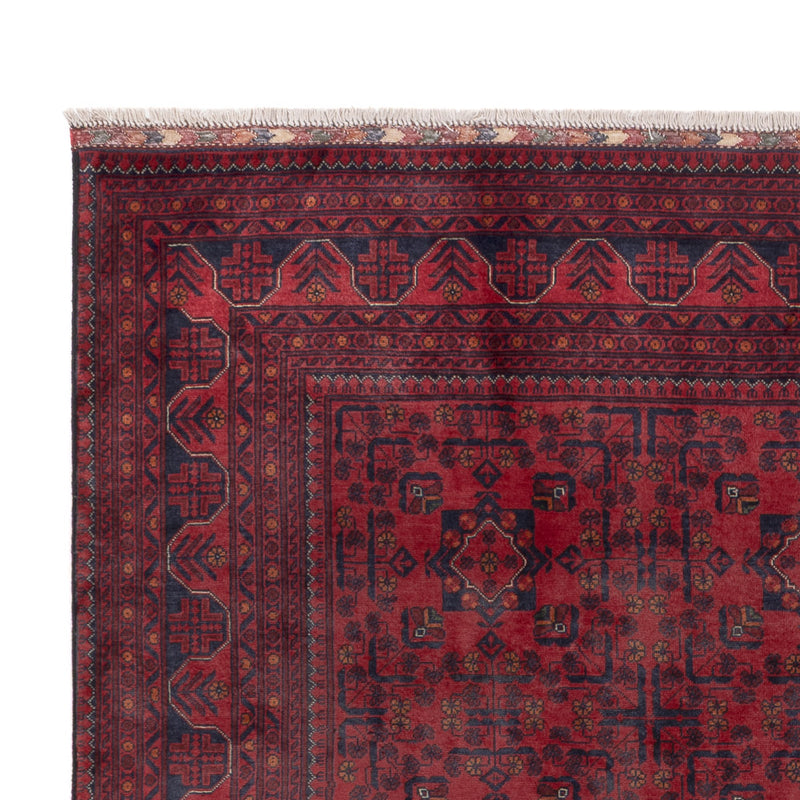 Afghan Teppich - Kunduz - 289 x 199 cm - dunkelrot