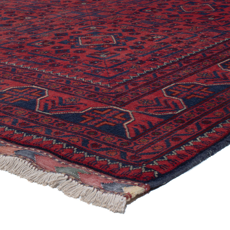 Afghan Teppich - Kunduz - 282 x 201 cm - dunkelrot