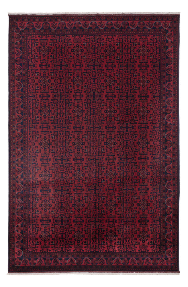 Afghan Teppich - Royal - 298 x 195 cm - dunkelrot