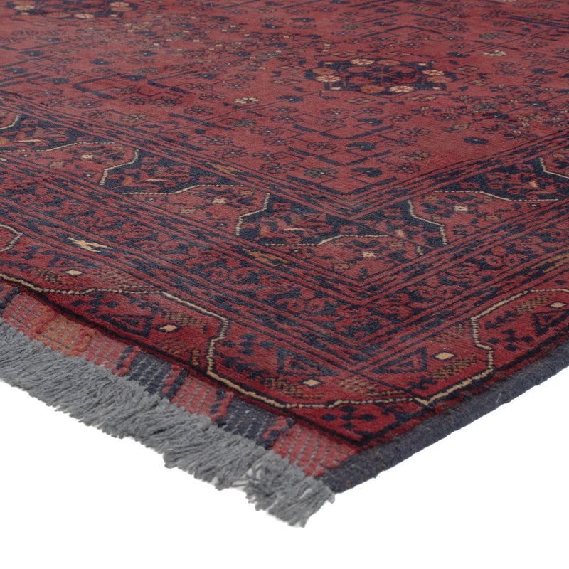 Afghan Teppich - Kunduz - 280 x 184 cm - dunkelrot