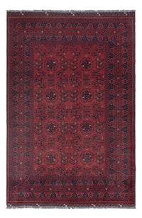 Afghan Teppich - Kunduz - 300 x 204 cm - dunkelrot