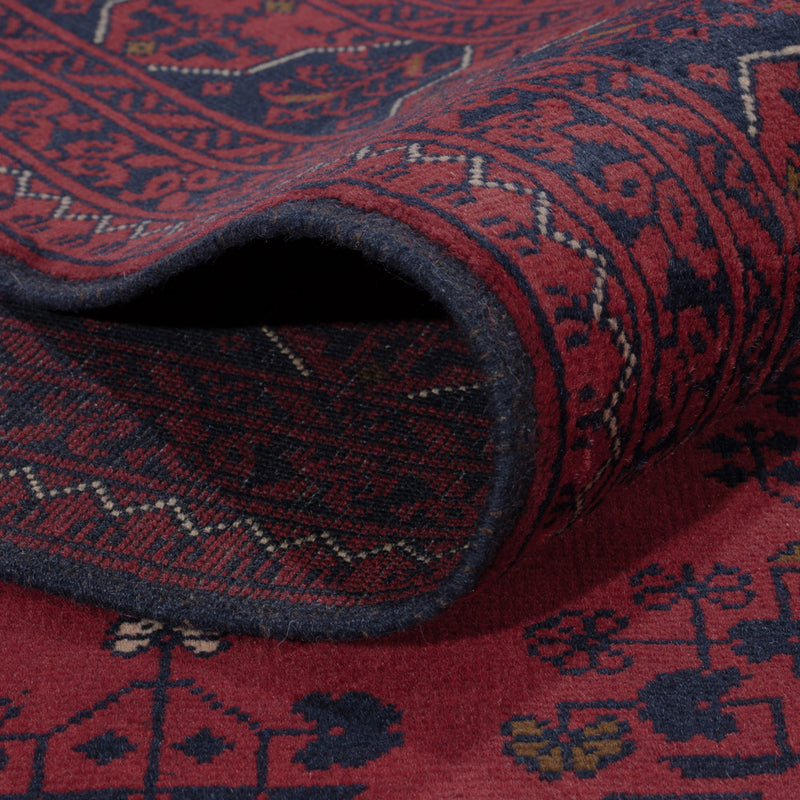 Afghan Teppich - Kunduz - 300 x 204 cm - dunkelrot