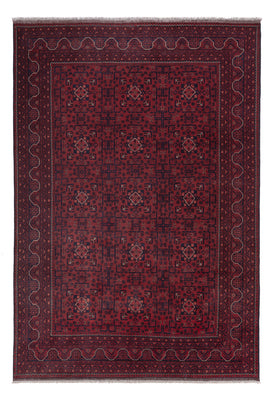 Afghan Teppich - Kunduz - 290 x 195 cm - dunkelrot
