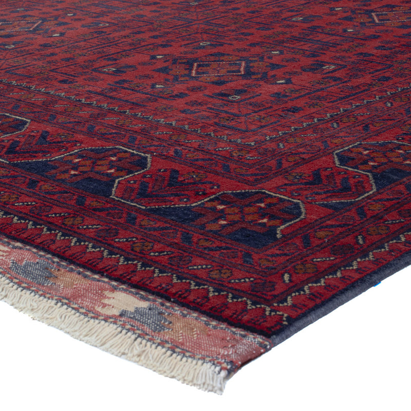 Afghan Teppich - Kunduz - 290 x 195 cm - dunkelrot