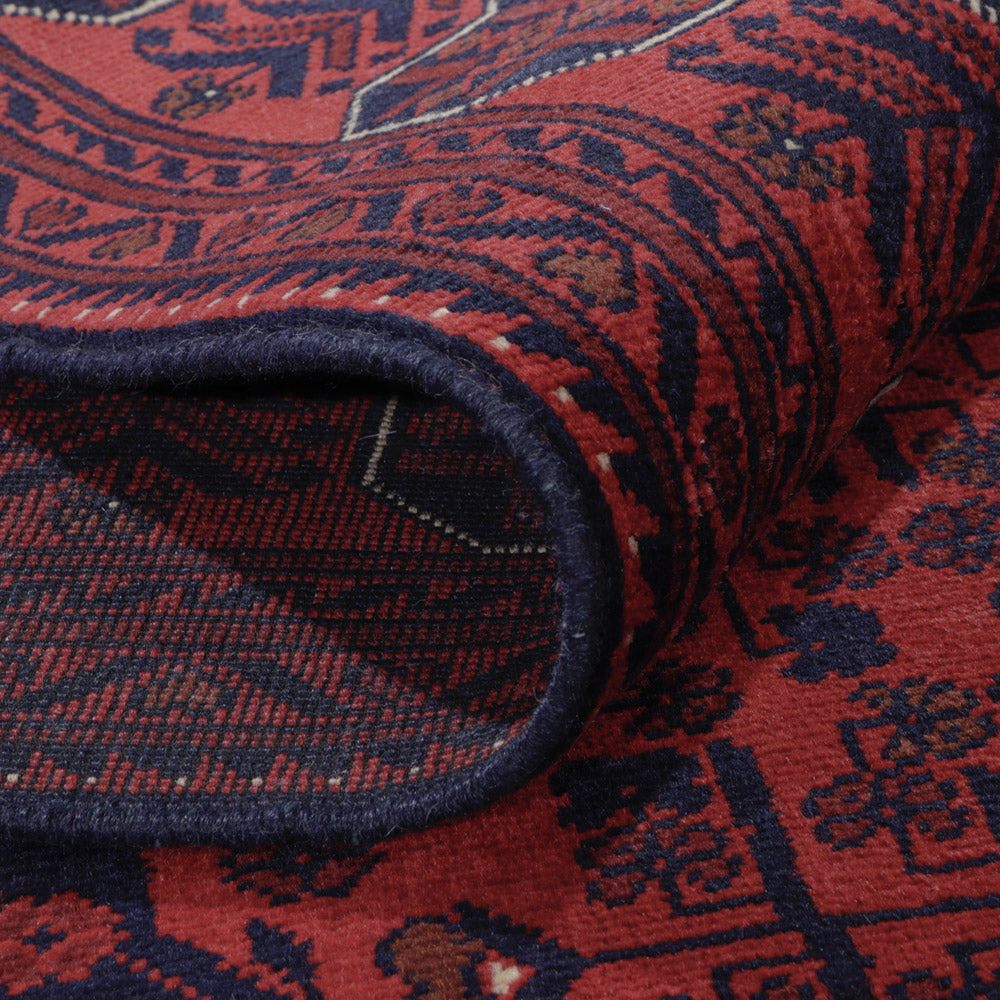 Afghan Teppich - Kunduz - 288 x 197 cm - dunkelrot