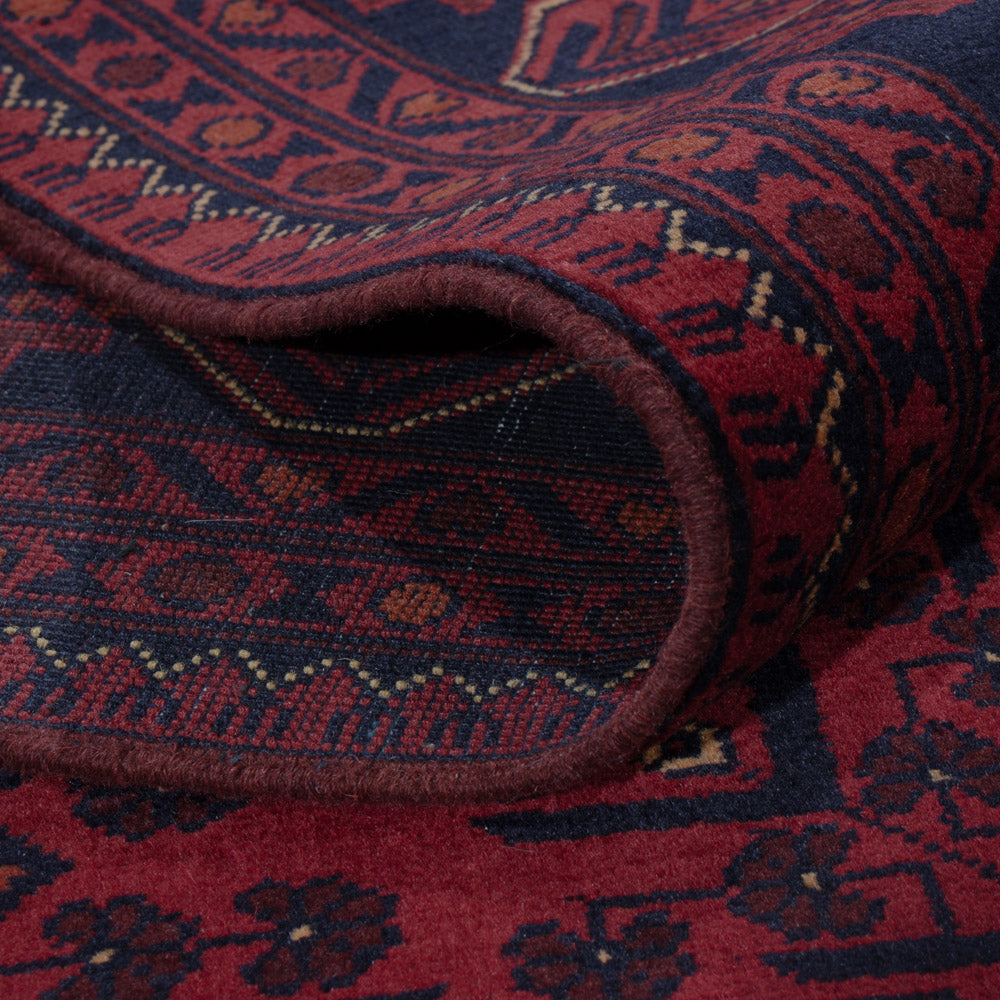 Afghan Teppich - Kunduz - 295 x 200 cm - dunkelrot