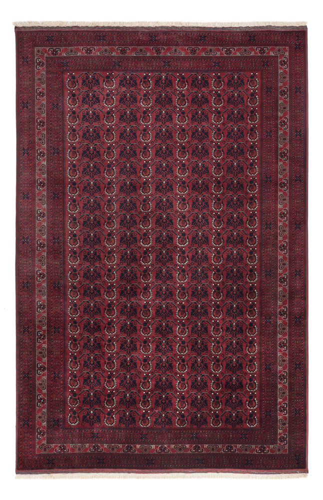 Afghan Teppich - Royal - 303 x 194 cm - dunkelrot