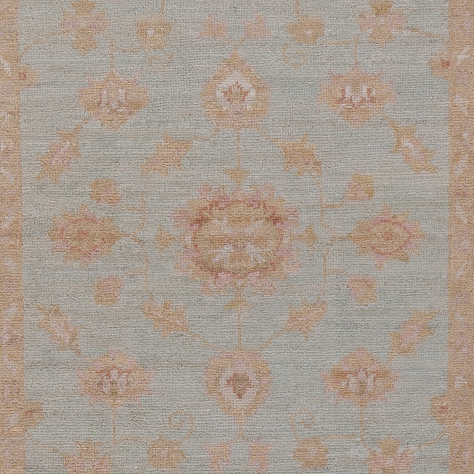 Läufer Ziegler - 255 x 83 cm - hellblau