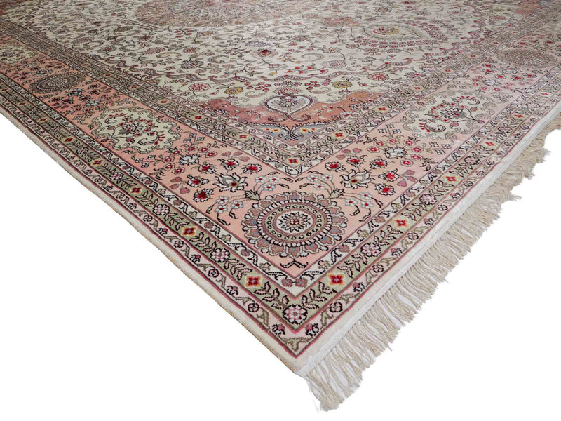 Seidenteppich - China Seide - 362 x 272 cm - beige