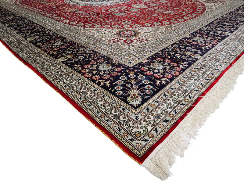 Seidenteppich - China Seide - 370 x 272 cm - rot