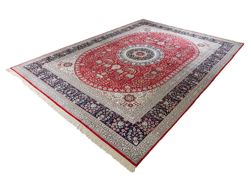 Seidenteppich - China Seide - 370 x 272 cm - rot
