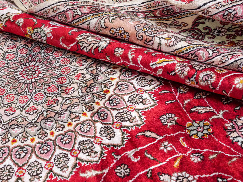 Seidenteppich - China Seide - 278 x 183 cm - rot