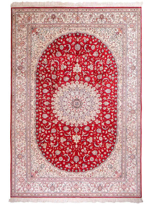 Seidenteppich - China Seide - 263 x 180 cm - rot
