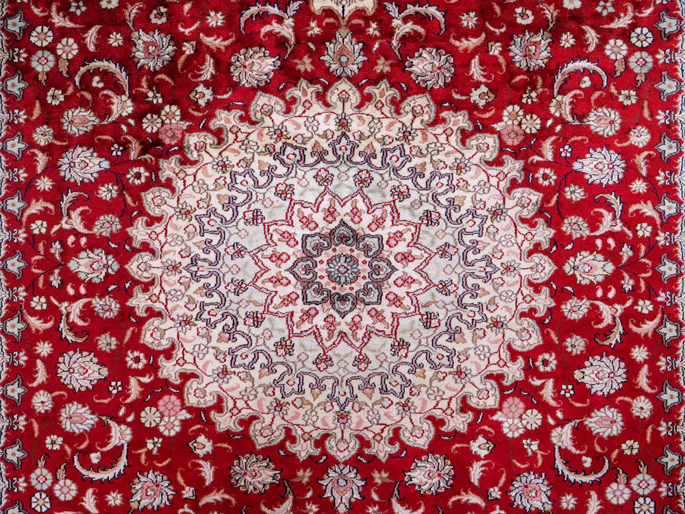 Seidenteppich - China Seide - 263 x 180 cm - rot
