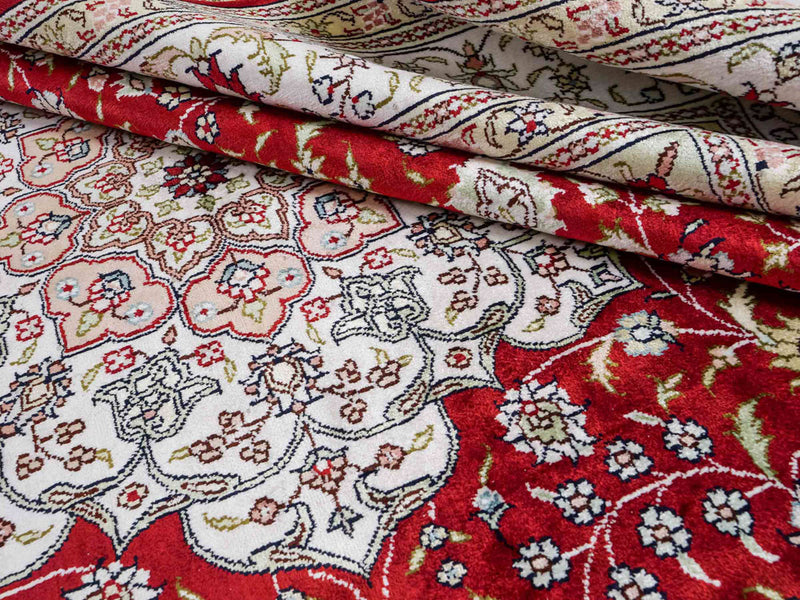 Seidenteppich - China Seide - 272 x 188 cm - rot