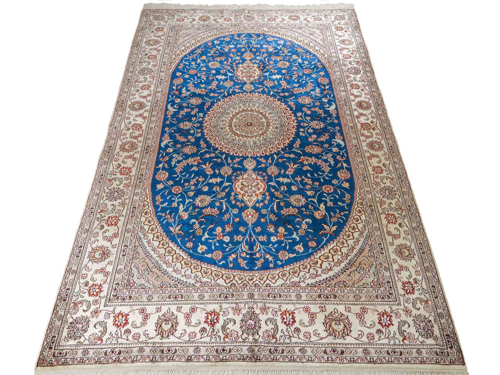 Seidenteppich - China Seide - 240 x 149 cm - blau