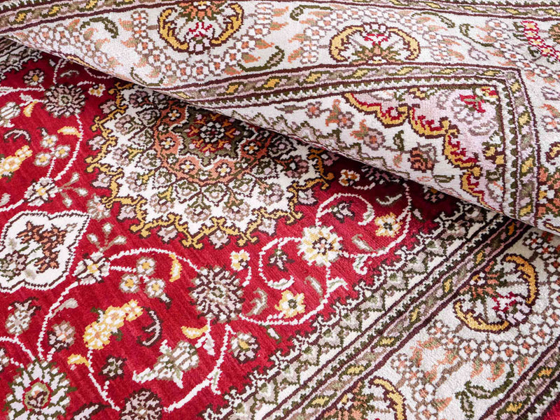 Seidenteppich - China Seide - 120 x 75 cm - rot